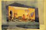 Laundry Room. Dcor Sketch for the Play 'Crazy Day, or The Marriage of Figaro'