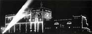 The Riverside Building of MOGES (Moscow State Electric Power Station), Lit Up for Celebration of 10th Anniversary of the October Revolution