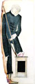 A Beggar. Costume Design for the 'Threepenny Opera' by Bertolt Brecht