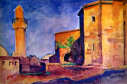 Baku. Old Town. Minaret (Azerbaijan)