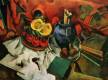 A Large Still-Life with a Pumpkin, a Vase and Brushes