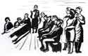 A Meeting in the Commune. Illustration