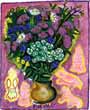 Flowers. Design for a Wardrobe Door