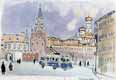 Moscow. The Trinity Gate of the Kremlin