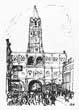 Sukhareva Bashnya (Tower). Illustration for 'Beg' (Run) by P.Skosarev