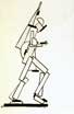 Walking Suprematism Robot With an 'Antenna'