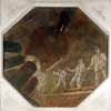 Stoic Soviet People: Steel Workers. Octagonal Mosaic Ceiling Panneau at the Metro Station Novokuznezkaya, Moscow