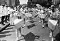 Rowers. Sports Parade At The Red Square