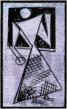 A Female Figure, Made of Triangles and Circles